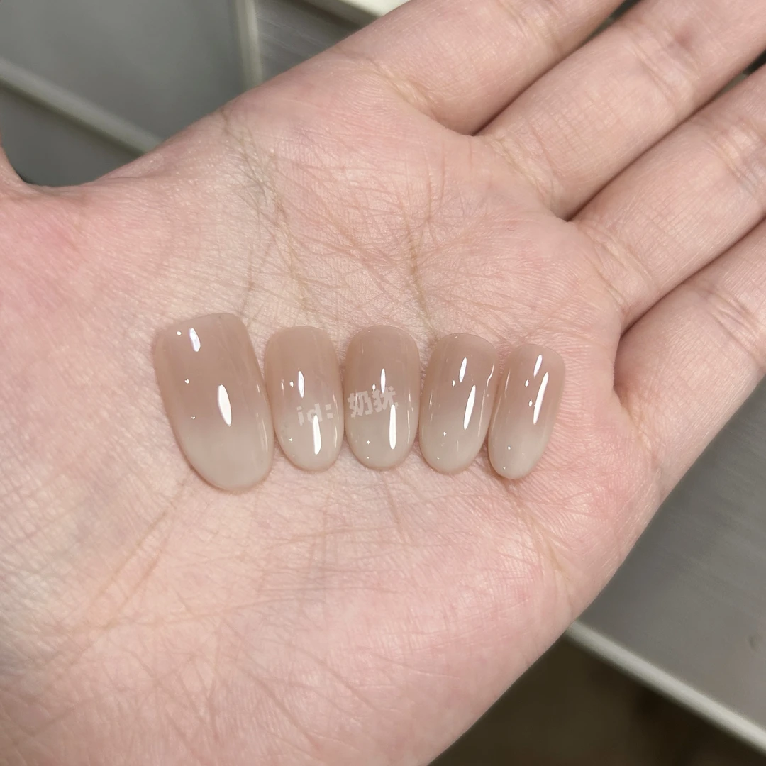 【厚乳奶贝 不带钻】高品质纯手工穿戴美甲