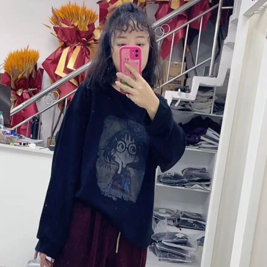 小景推荐 62卡通小女孩高弹力加绒打底衫-307-2