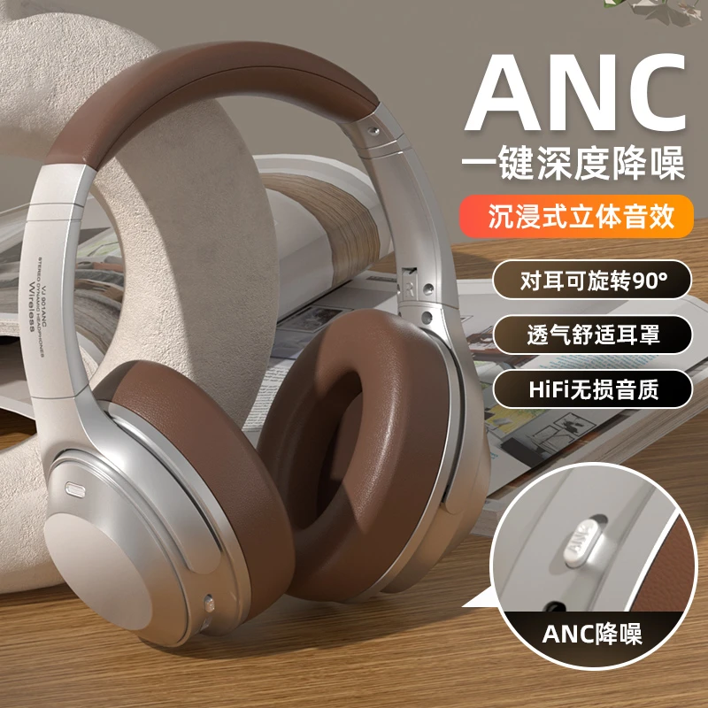 ANC主动降噪头戴式无线蓝牙耳机游戏电竞音乐立体音效超长续航