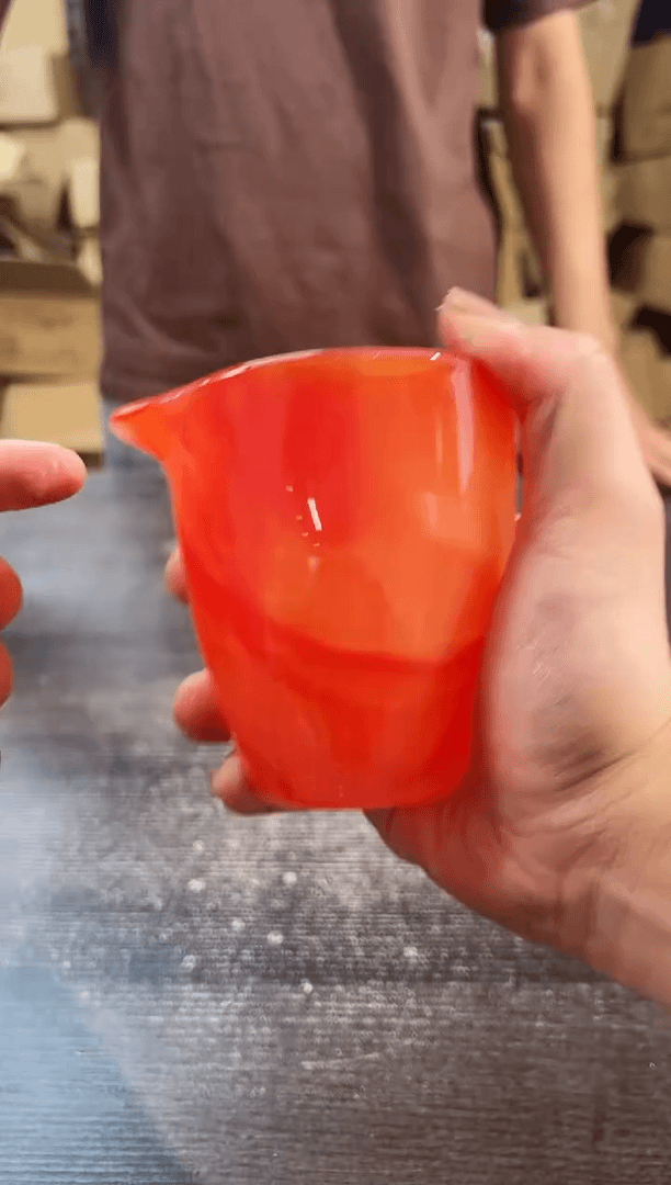【闪购商品】其他红色玛瑙琉璃公道杯