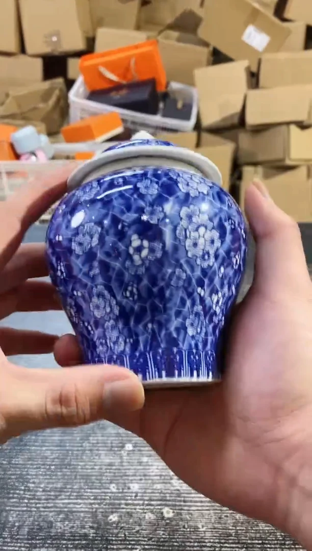 【闪购商品】其他青花冰梅茶叶罐