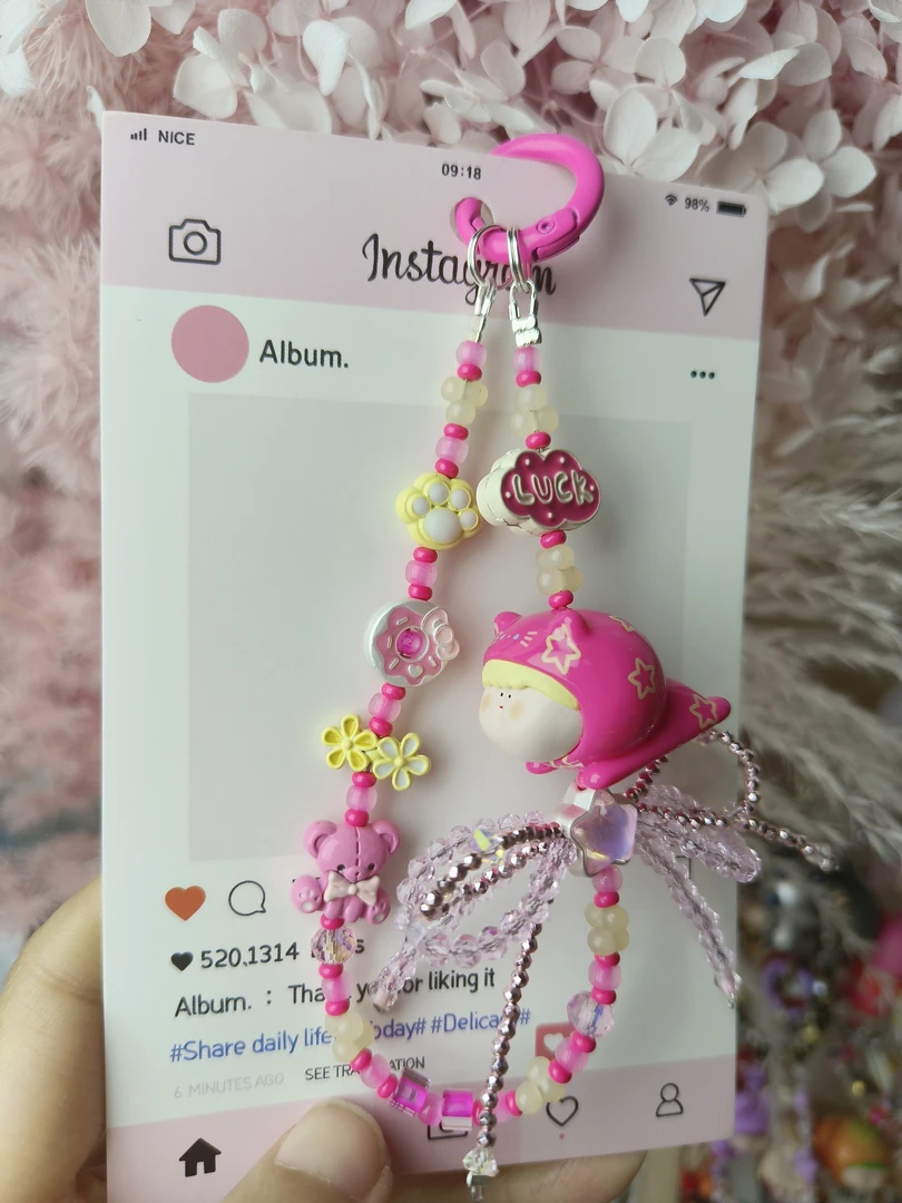 可爱手机挂绳饰品 钥匙扣 包挂直播间选款