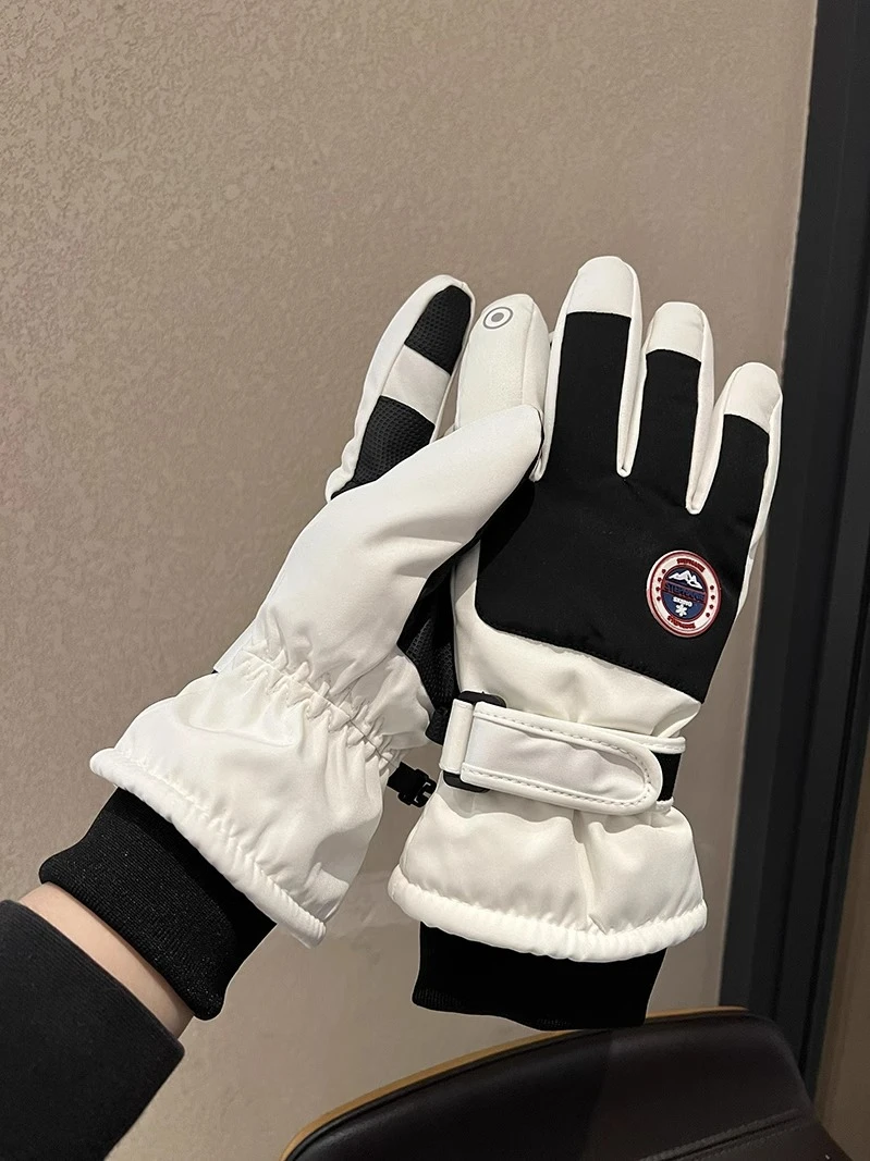 手套男款触屏冬季电动车骑行加绒厚防风寒保暖女士冬天棉滑雪手套