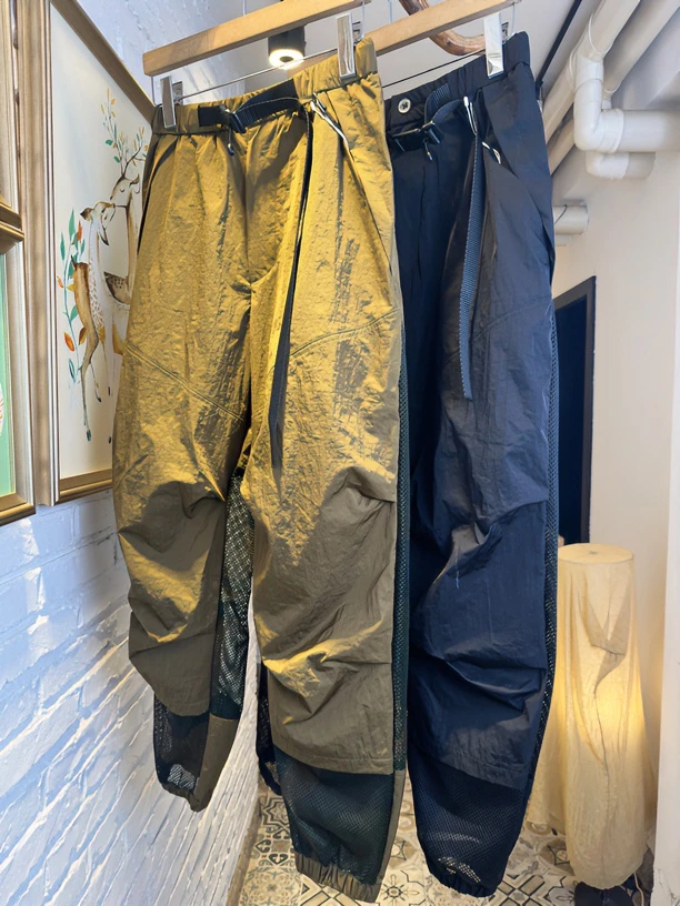 50376速干透气网裤时尚休闲工装风格小众设计师原创