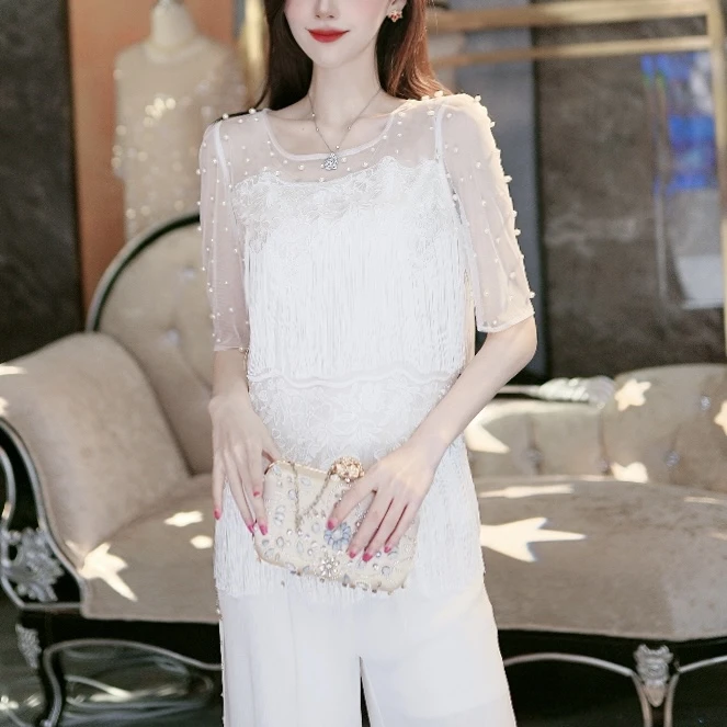 SEJI/瑟纪真的好流光溢彩两色套裙