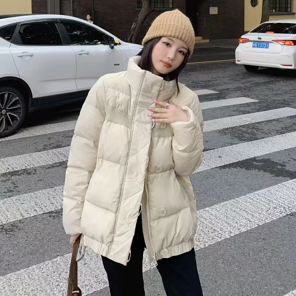 2024冬季新款半扣炸街短款羽绒服外套YR026