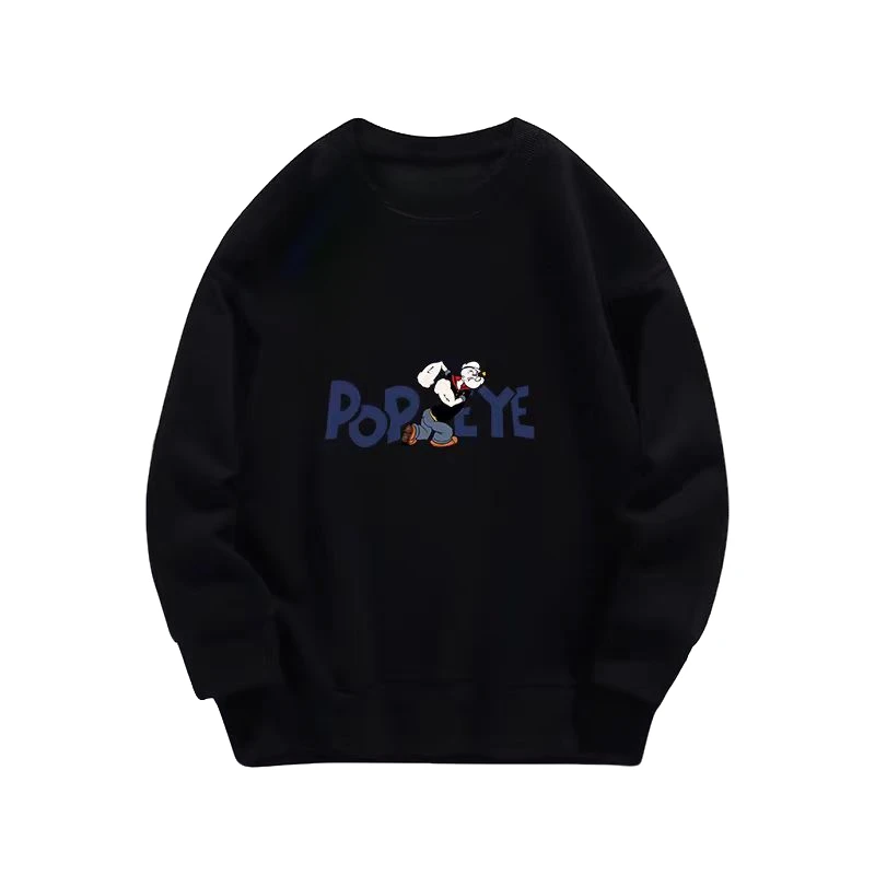 加绒圆领冬季新款长袖水手卫衣WY007