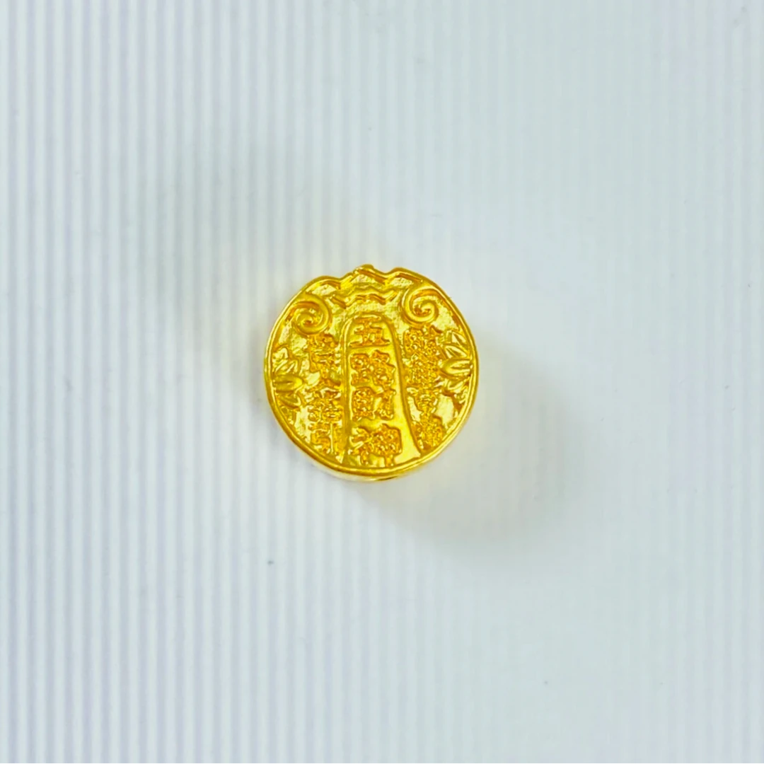 足金999 五路财神配件单个精致时尚百搭国风新中式