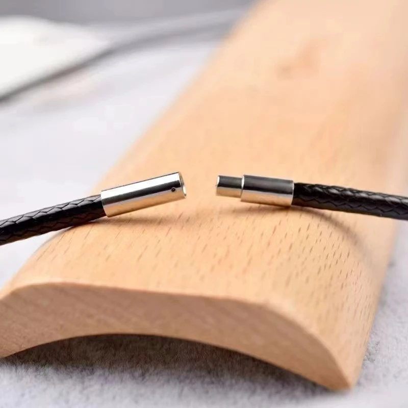 合金皮质项链 龙瑞珠宝-时尚百搭皮绳简约小众经典气质情侣项链绳