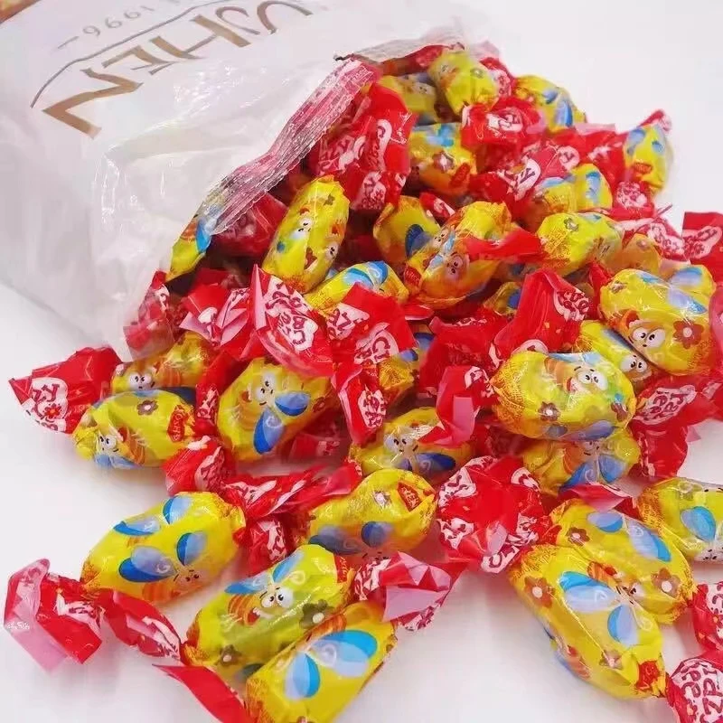 乌克兰原装进口糖果如胜小蜜蜂软糖果汁夹心果味 休闲食品