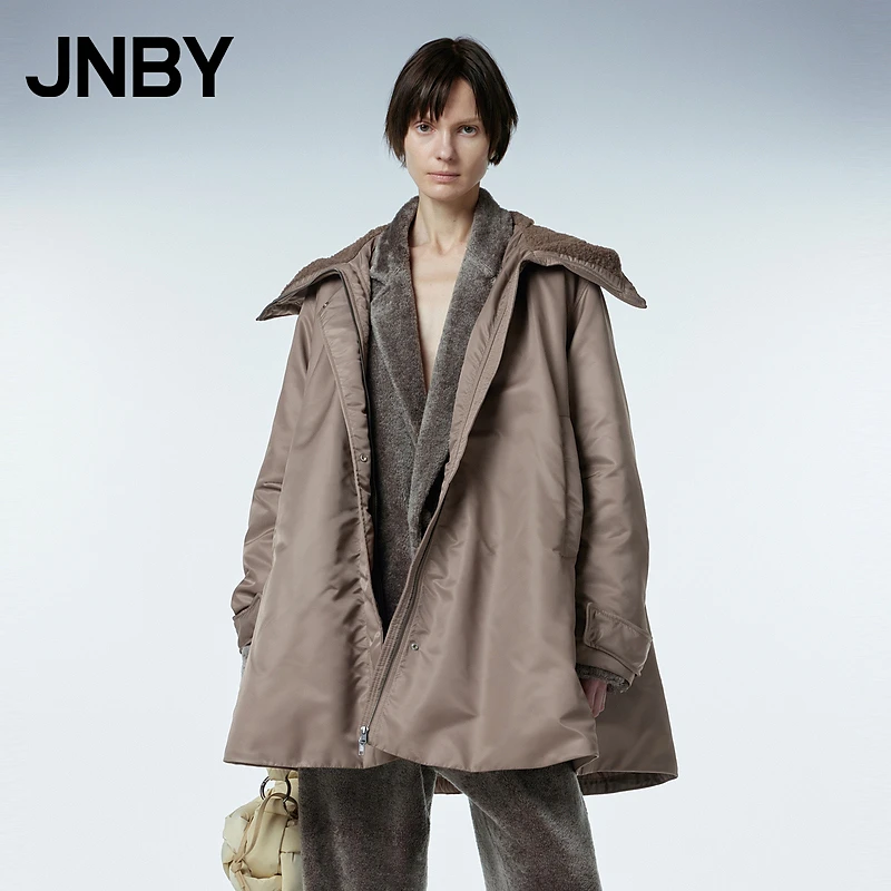 【商场同款】JNBY/江南布衣23冬新品羽绒服宽松连帽A型5NAC14430