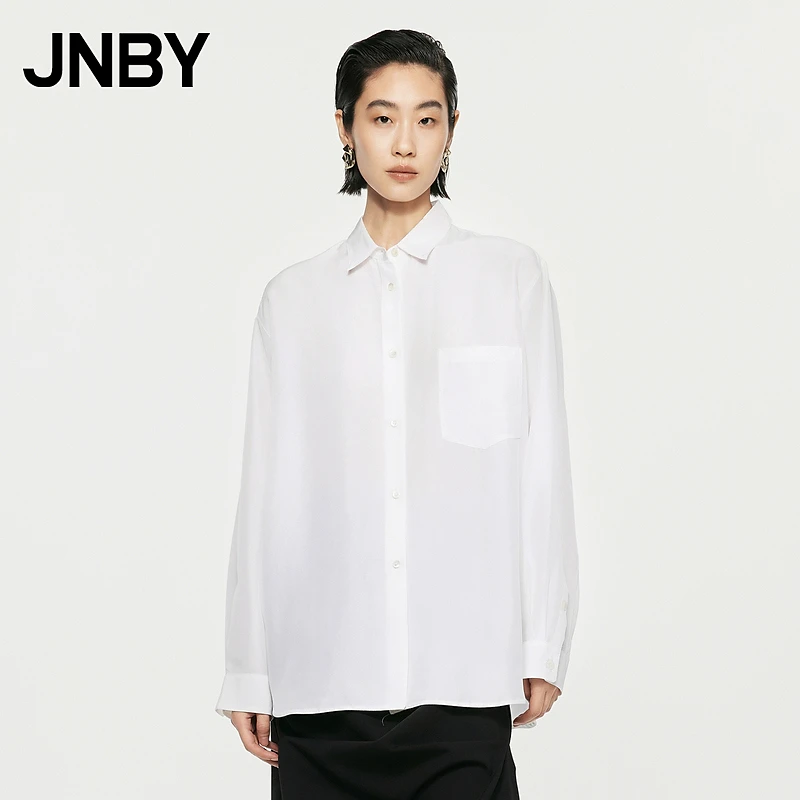 【商场同款】JNBY/江南布衣24秋新品衬衫女宽松长袖H型5O7210690