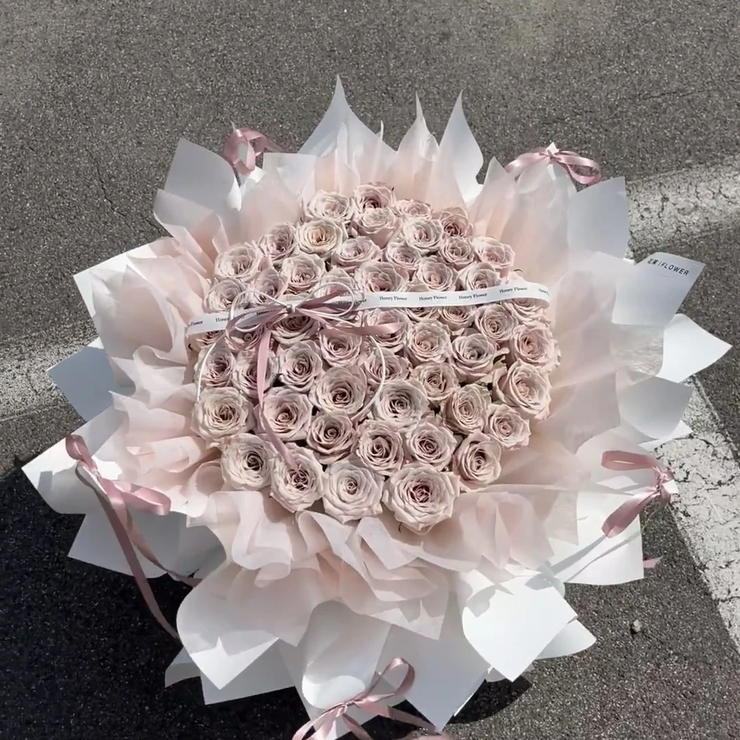 【全国配送】芭蕾风大花束曼塔红玫瑰鲜花速递同城配送女友闺蜜礼物