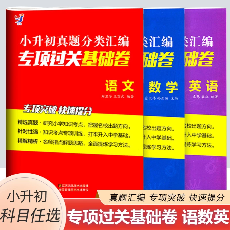 小升初真题分类汇编专项过关基础卷语文数学英语小学升初中专项训