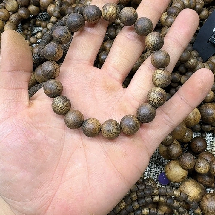 沉香手串棋楠圆珠1.1手串一条