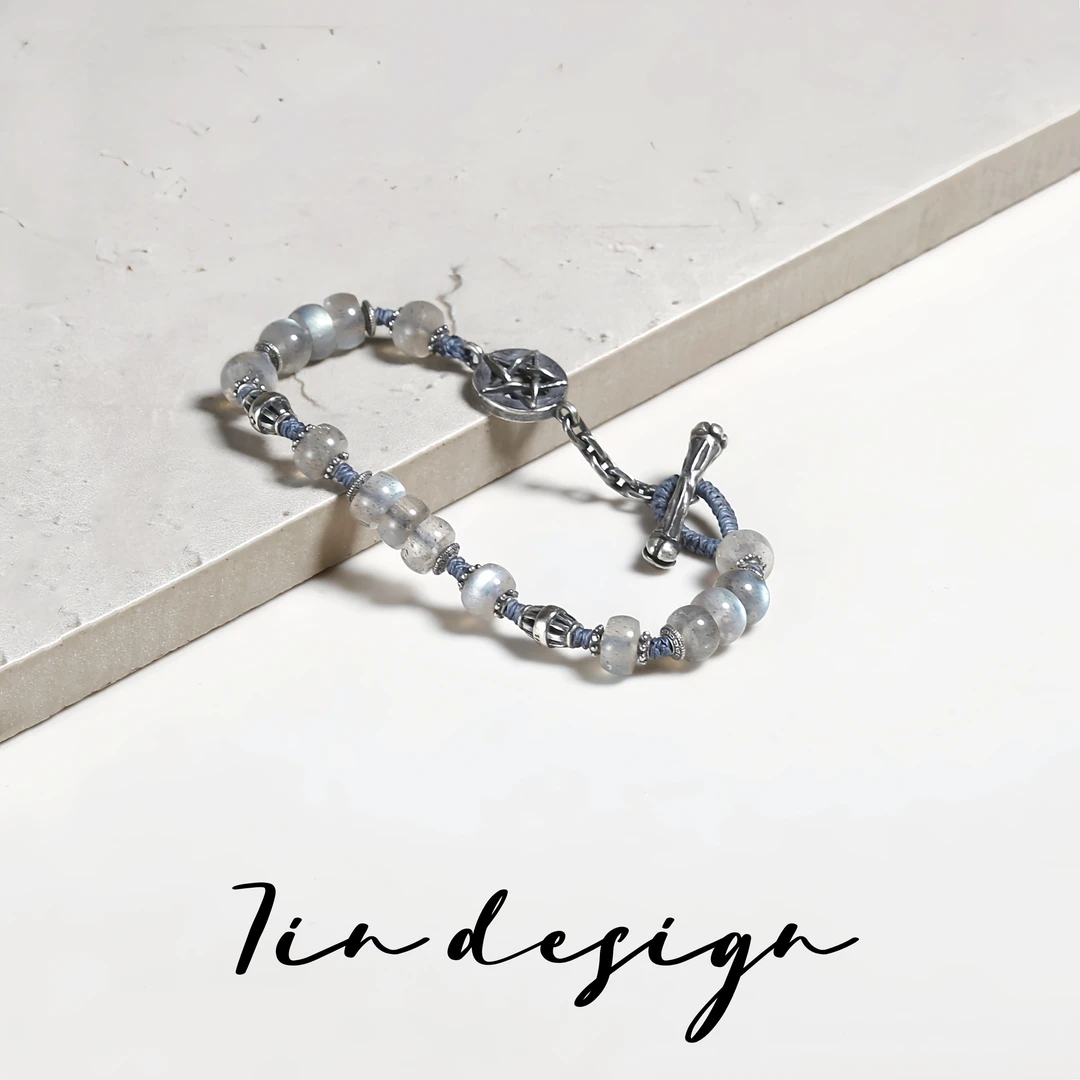 925银手链 7in【折雪】原创小众设计复古手作925编织手链