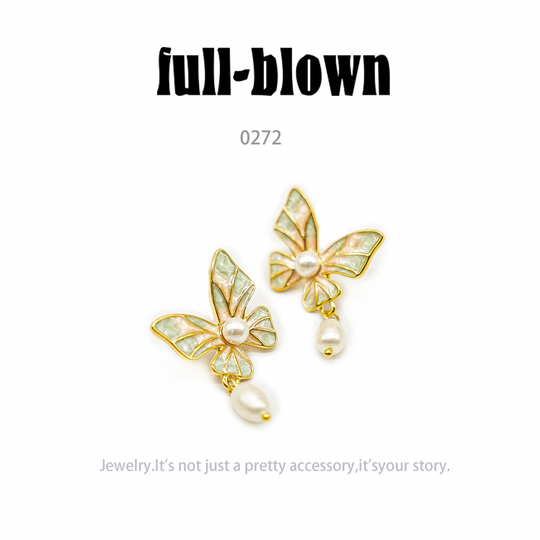 铜合金耳饰 FB时尚气质轻奢耳环新款小众设计高级感耳饰～0272