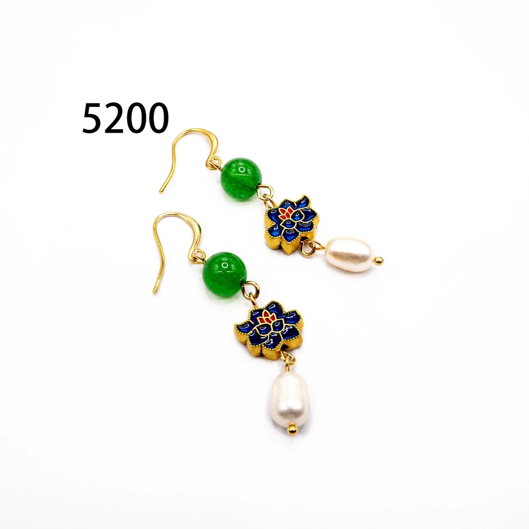 铜 设计师气质耳环小众设计高级感耳环耳饰～5200