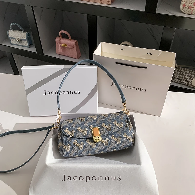 【设计师款】网红小包包时尚2024新款感百搭通勤腋下包女小众感包