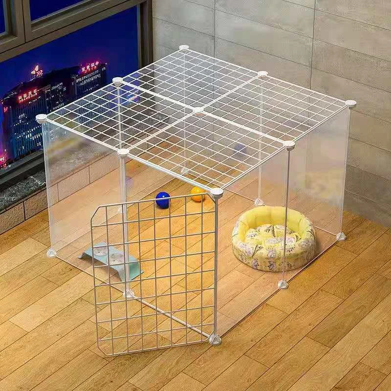 防猫门栏家用狗狗栅栏隔离门护栏宠物围栏狗围栏室内组合兔子笼子