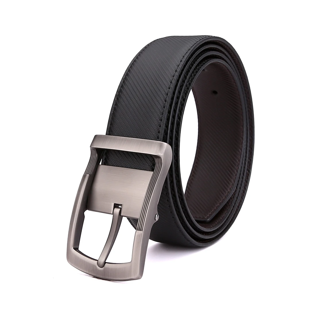 Covekalin皮带男士真皮休闲针扣腰带牛皮青年年轻人时尚潮流裤带