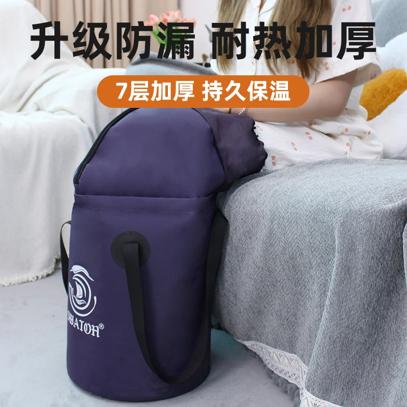 swaton/盛华登加厚多功能足浴桶加热家用可折叠木桶洗脚桶加高