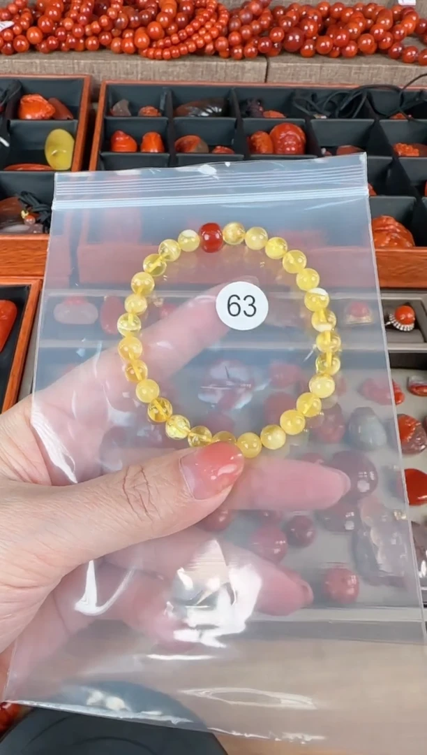 【闪购商品】蜜蜡手链未镶嵌原矿无优化蜜蜡手串