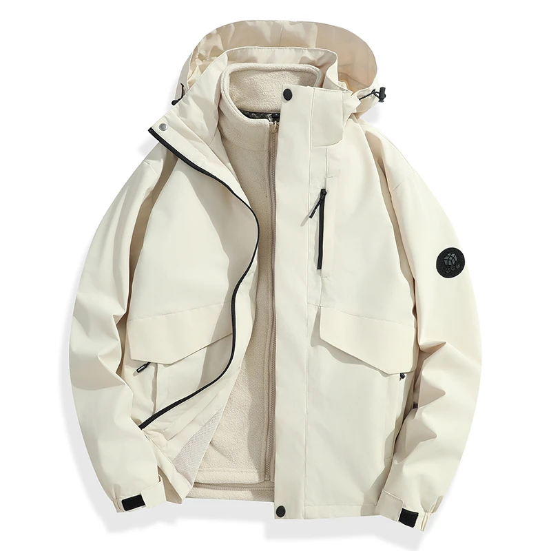 外贸订单！一衣三穿！情侣款户外旅行登山三合一冲锋夹克！BR588