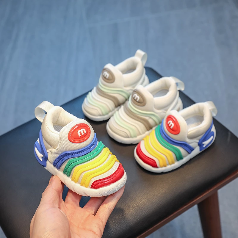 春秋季新款宝宝毛毛虫轻便男女时尚小童鞋宝宝鞋子学步鞋婴儿软底