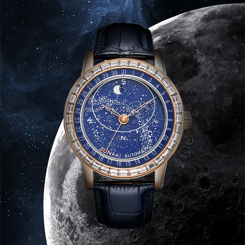 高端【星空】系列男士夜光防水机械腕表（吴总）