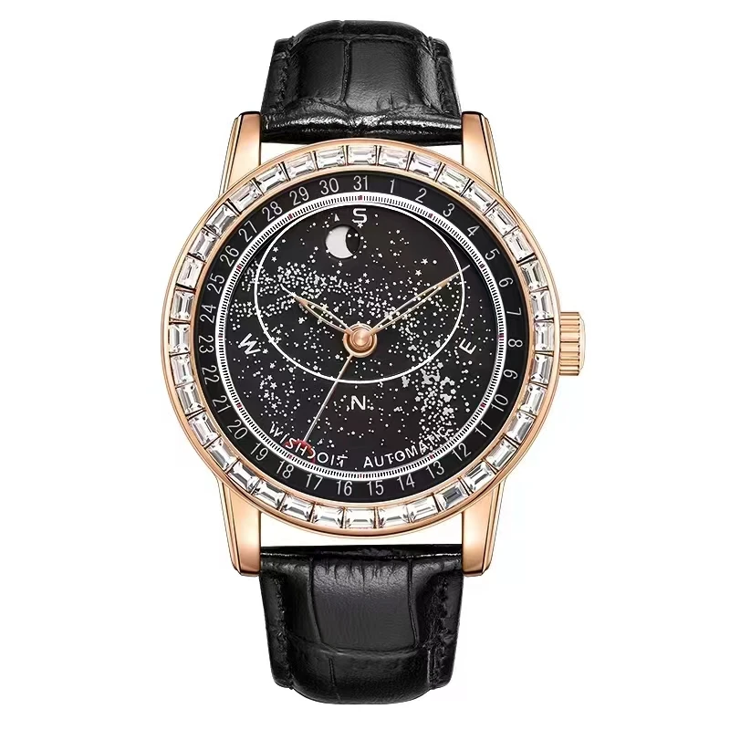 高端潮流【星空】系列男士机械防水腕表 【万达专柜直发】（中远）