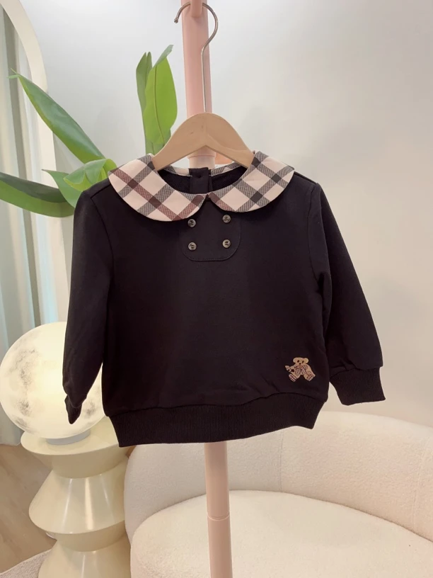 LOQT90方格娃娃领卫衣