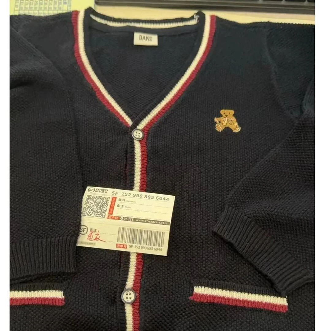 LOQT84  学院风毛衣开衫