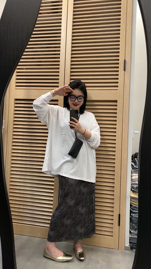 林杠杠秋季新品/豹纹半裙
