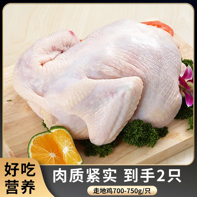 散养现杀新鲜味美冷冻走地鸡速冻2只2.8-3.2斤顺丰冷链包邮到家