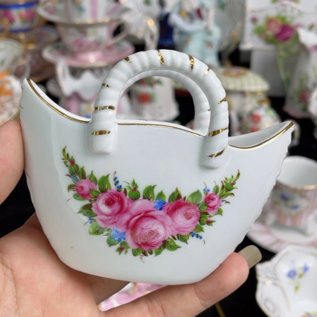 【闪购商品】瓷盘花篮