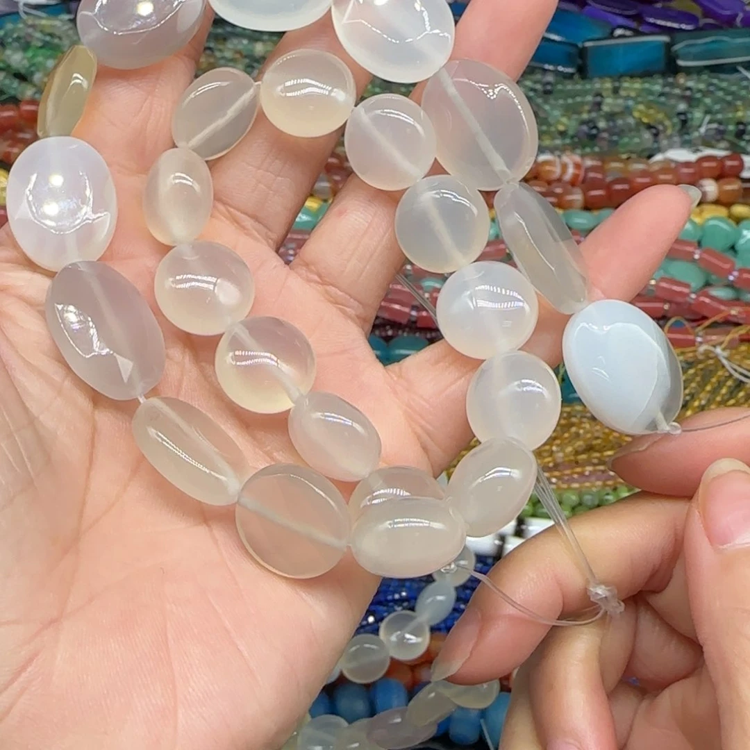 玛瑙/玉髓珠宝半成品合金多宝一条