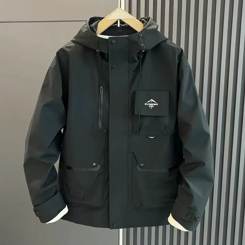 阿聪2028-多巴胺系列【户外先锋】防寒冬季工装连帽保暖情侣款