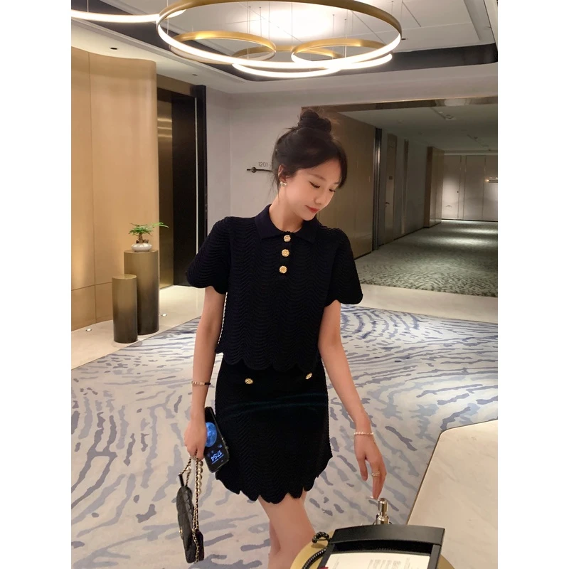 小香风套装裙夏季2024年新款减龄复古高端名媛气质高级感两件套女
