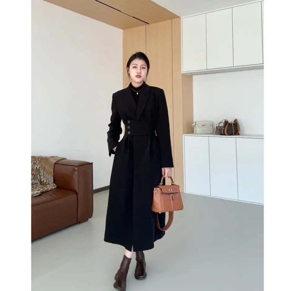 【北海道长短款大衣】气质调节收腰显瘦羽绒服2024秋冬时尚西装外套
