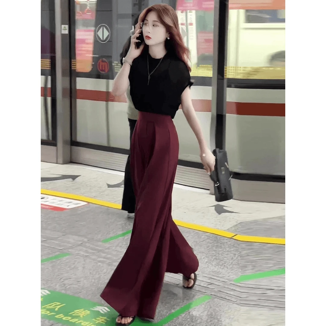 御姐盐系穿搭茶里茶气减龄时尚套装女2024夏季新款干练气质两件套