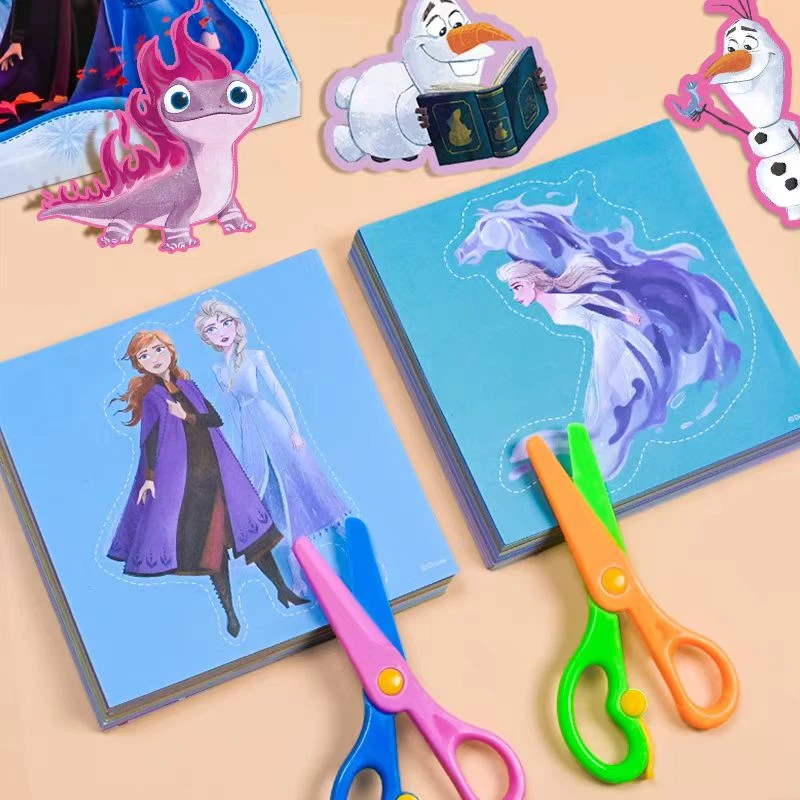 冰雪奇缘爱莎公主剪纸3-6岁儿童折纸手工diy制作幼儿园小女孩玩具