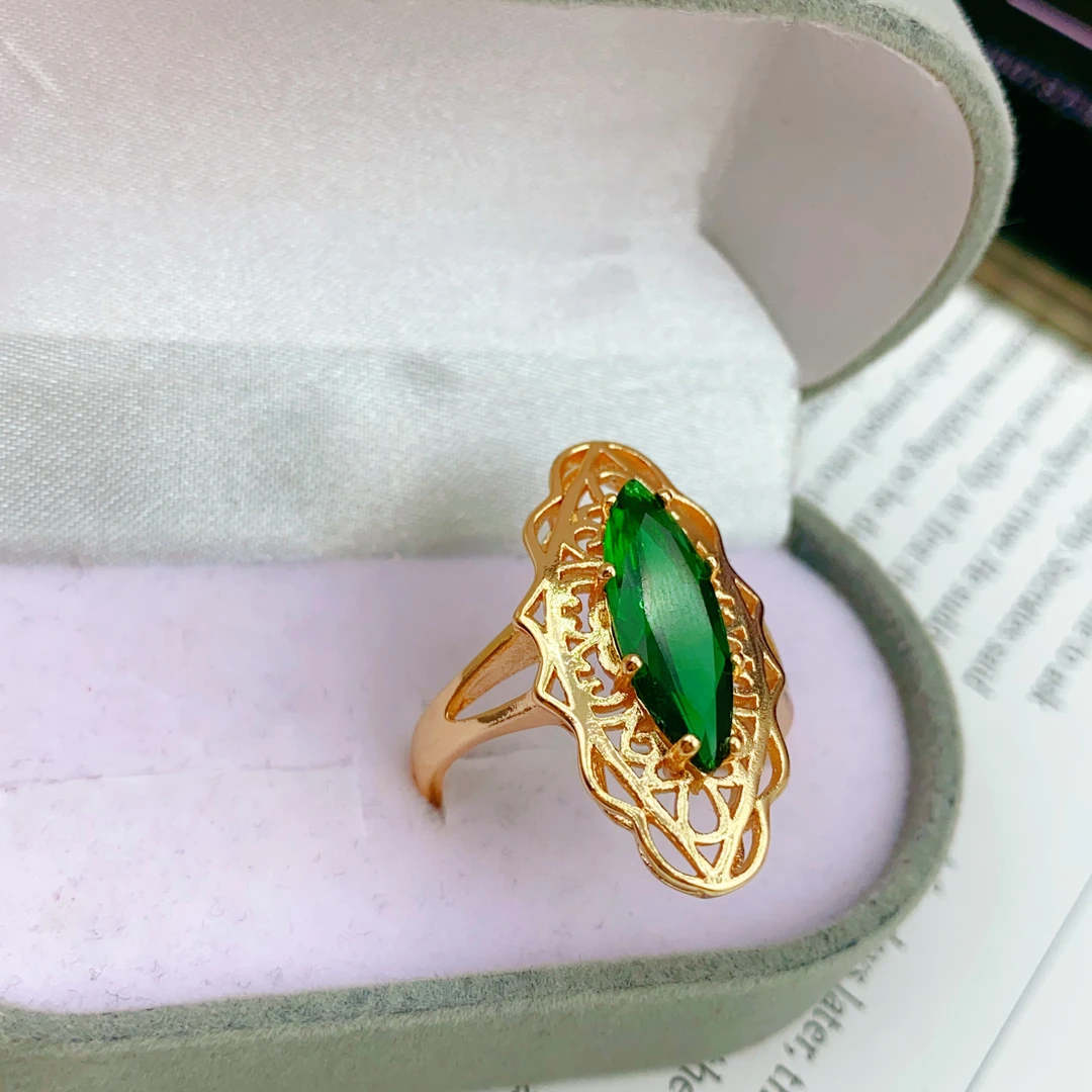 合金玻璃戒指 yexil koz uzukimiz 妈妈款