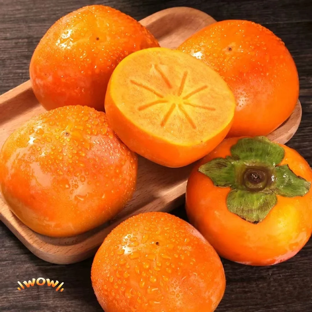 巧克力糖心脆果柿子当季新鲜水果净重10斤