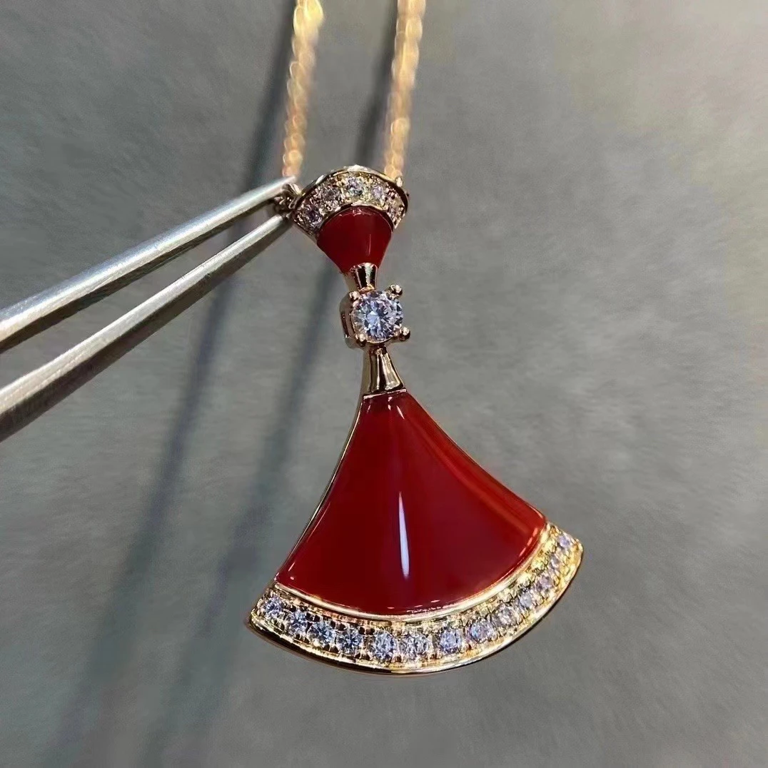 18k钻石扇子中号项链101