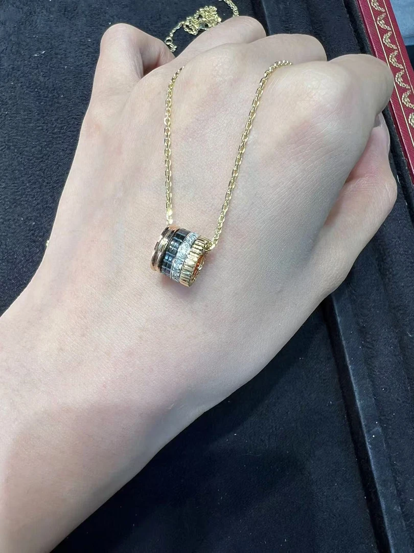 18k巧克力分色陶瓷项链