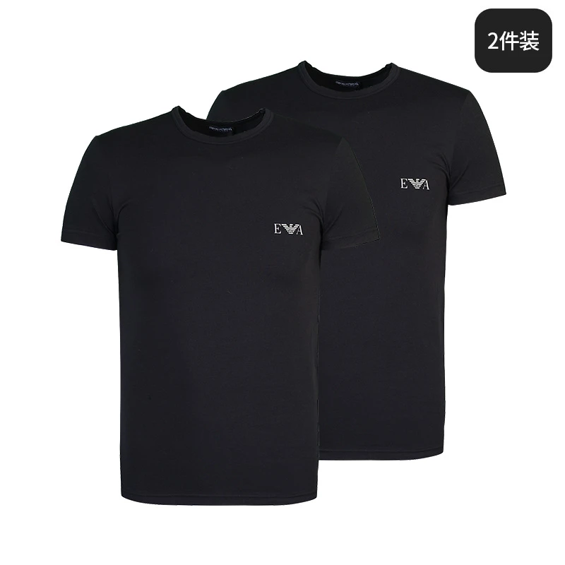 EMPORIO ARMANI/安普里奥·阿玛尼男士短袖T恤两件装打底衫111670