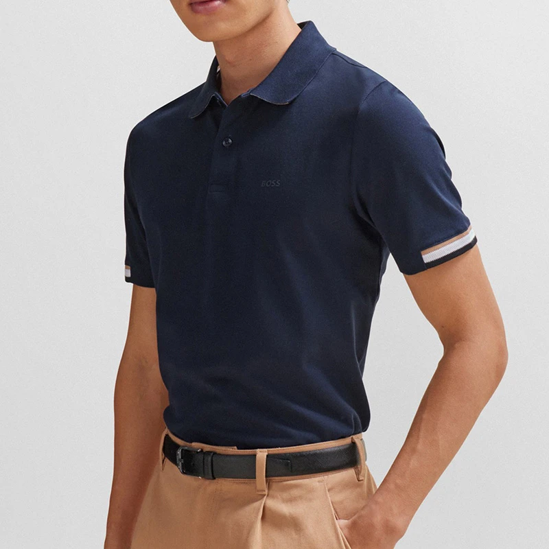 HugoBoss/雨果博斯男士短袖polo衫夏季新款时尚透气翻领50467113