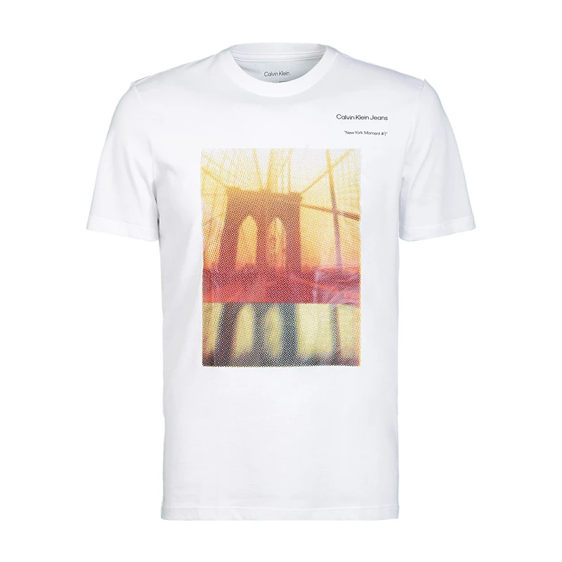 Calvin Klein/卡尔文·克雷恩CK男休闲圆领短袖T恤潮流男装40DM824