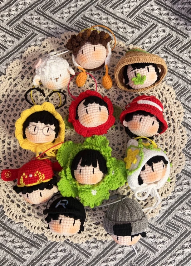 成品十个勤天钩织针织周边种地玩偶编织礼物diy可爱高档挂件手工